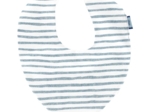 bandana bib striped blue gray glitter