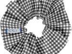 Scrunchie vichy noir