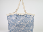 Pleated tote bag - Medium size toile de biche