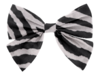 Bow tie hair slide zèbre