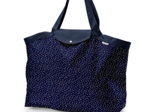 Tote bag with a zip navy gold star