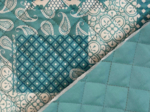 Quilted fabric ex2545 blue patch