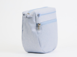 Base small bag without shoulder strap iridescent denim