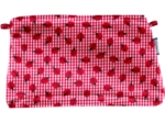 Coton clutch bag ladybird gingham