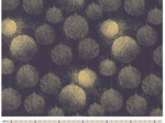 Cotton fabric ex2238 sprinkled navy christmas balls