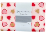 1 m fabric coupon petits coeurs