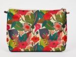 Cosmetic bag with flap fleurs des iles