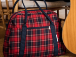 Bowling bag  tartan rouge