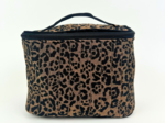 Large vanity mocha quilted leopard