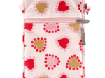 Quilted phone pocket petits coeurs