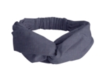 Children's double-breasted headband light denim