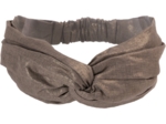 crossed headband copper linen