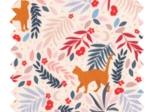 1 m fabric coupon ex2309 red feline