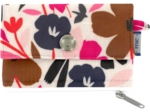 zipper pouch card purse champ floral