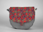 Flap of small shoulder bag calypso