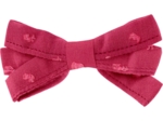Ribbon bow hair slide plumetis rose fuchsia