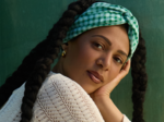 crossed headband green mint gingham