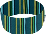 Stretch jersey headband  rayé bleu canard e2