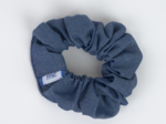 Small scrunchie light denim
