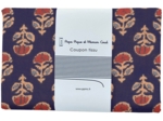 1 m fabric coupon ex2639 indian marine geoflower