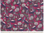 Coupon tissu enduit de 35cm  pavot  fuchsia