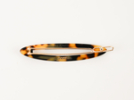 Side Oval Hair Clip leopard