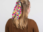 Short tail scrunchie agrumes pop