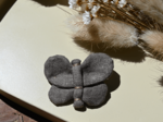 Butterfly hair clip copper linen