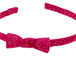 Thin headband fuchsia pailleté