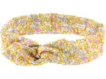 Wire headband retro mimosa jaune rose