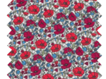 Cotton fabric poppy