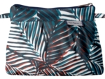 Mini Pleated clutch bag feuillage marine
