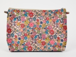 Cosmetic bag with flap mille et une fleurs