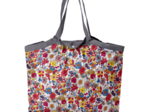 Pleated tote bag - Medium size tutti fleuri