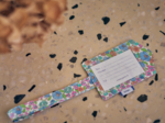 Luggage Tag pastel fleuri