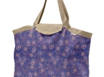 Tote bag with a zip lavandula