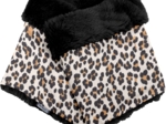 Adult Fur scarf snood leopard