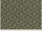 Cotton fabric ex2469 flowering branches gold green