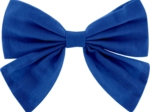 Bow tie hair slide navy blue
