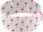 Stretch jersey headband    flamant gris