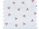 Cotton fabric ex2328 blue floral stripes