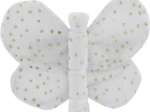 Butterfly hair clip white sequined