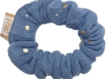 Mini Scrunchie gauze gray gold