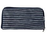 Wallet Charlie striped silver dark blue