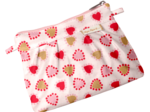 Mini Pleated clutch bag petits coeurs