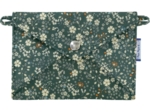 Little envelope clutch fleuri kaki