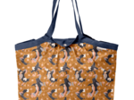 Pleated tote bag - Medium size coton d'or