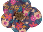 Flower petal hair slide small  hippie fleurie