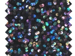 Purple black sequin fabric