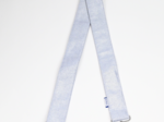 Wide shoulder strap iridescent denim